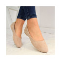 eVento W EVE205B suede ballet flats, beige (36)