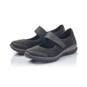 Comfortable openwork shoes Rieker W RKR575 black (41)