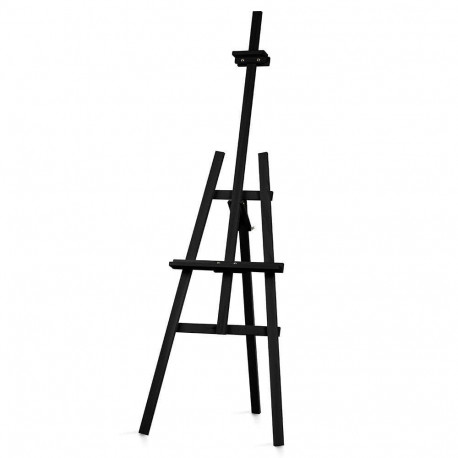 Musta värvi puidust molbert 59x170cm