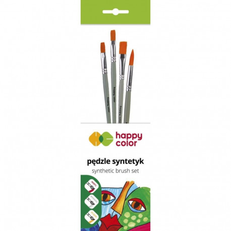 Sünteetiliste harjastega pintslid - MIX B1, 4tk
