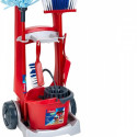 Cleaning trolley with vacuum cleaner