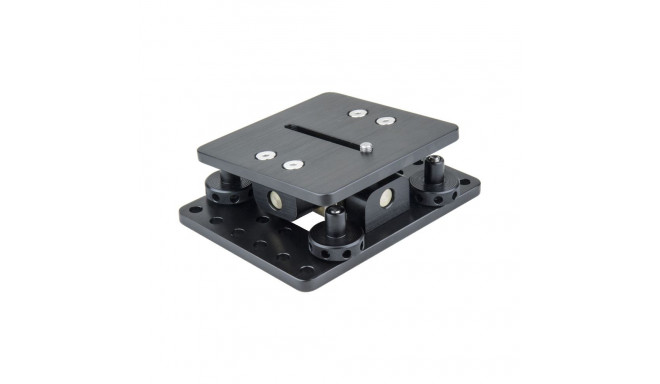 KUPO KSC-150 MINI 4 WAY LEVELING CAM MOUNT W/ 3/8" SLOT-BLK