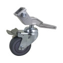 KUPO KC-100G 100MM CASTER WITH BRAKE 30MM SQUARE ADAPTER SET OF THREE