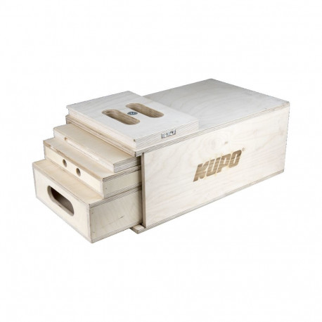 Kupo apple box komplekt KAB-41K 4-1 pesastatud, pancake, veerand, pool ja täis