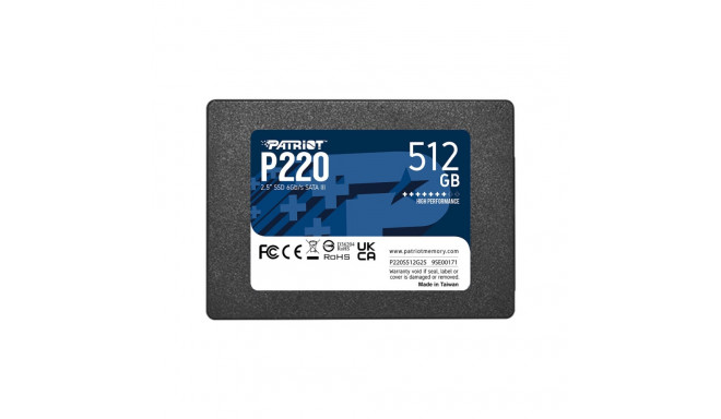 Kõvaketas Patriot Memory P220 512 GB SSD