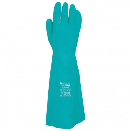 Work Gloves JUBA Green Satin finish Nitrile Pool - 9