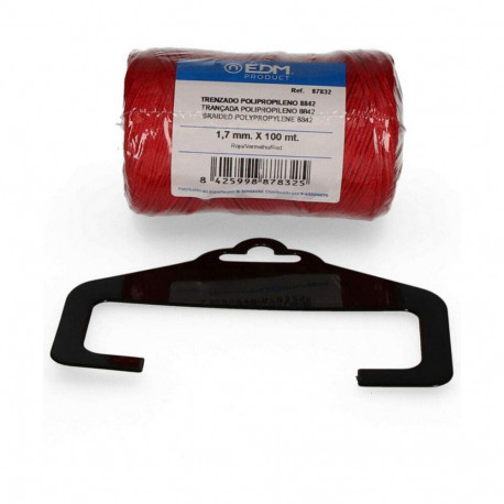 Punutud köis EDM 87832 Punane polüpropüleen