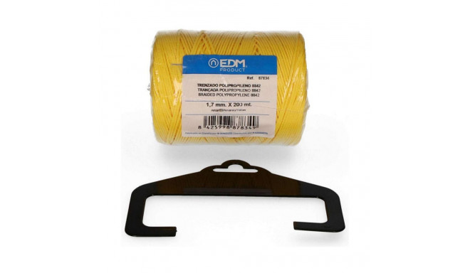 Braided rope EDM 87834 Yellow polypropylene