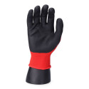 Work Gloves EDM Nylon Touchpad Nitrile Industrial Red Lycra - 8