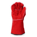 Work Gloves EDM Welders Red Cotton Suede Kevlar - 10