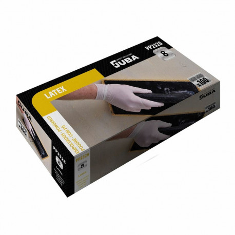 Disposable Gloves JUBA Powdered Box (100 Units) - 8