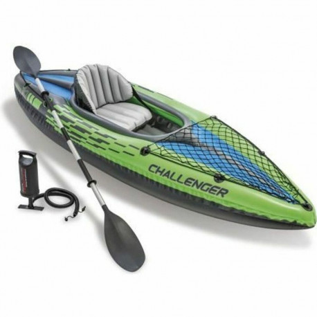 Täispuhutav Kanuu Intex Challenger K1 Roheline Täispuhutav 274 x 33 x 76 cm