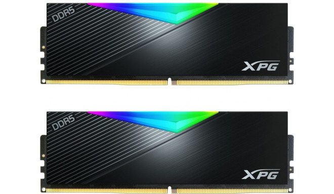 ADATA DDR5 32GB - 6400 - CL - 32 - Dual-Kit - AX5U6400C3216G-DCLARBK, Lancer RGB, XMP, black