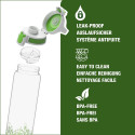 SIGG drinking bottle Total Clear One MyPlanet "Green" 0.75L (transparent/light green, one-hand closu