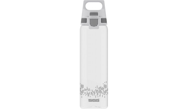 SIGG drinking bottle Total Clear One MyPlanet "Anthracite" 0.75L (transparent/grey, one-hand closure