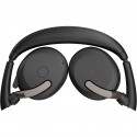 Jabra Evolve2 65 Flex Duo WLC, with charging pad, headset (black, stereo, UC, USB-C, Link380c)