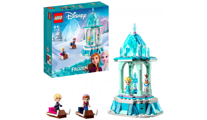 LEGO 43218 Disney Anna and Elsa's Magic Carousel Construction Toy
