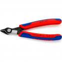 KNIPEX Electronic Super Knips 78 91 125, electronics pliers (red/blue, with opening spring and openi