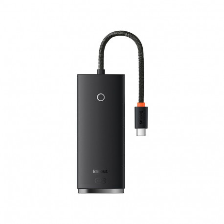Hub USB-C 4xUSB 3.0 pordid 25 cm, must