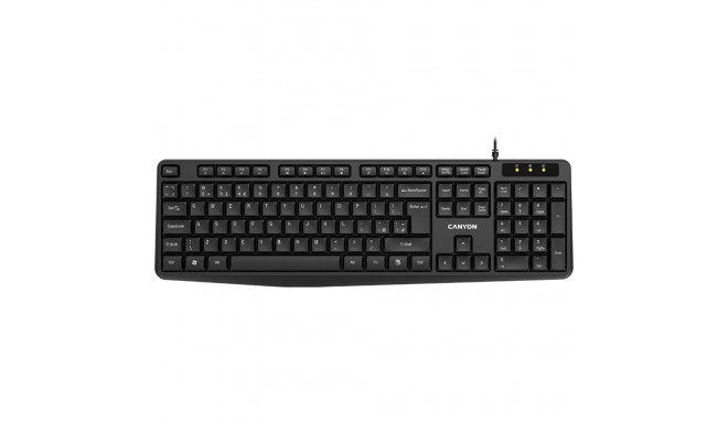 CANYON keyboard KB-1 EN/RU Wired Black