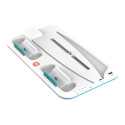 CANYON CS-5, PS5 Charger stand, with RGB light, 315*185*28mm, with 23CM+0.5cm cable, 475±10g, White
