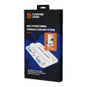 CANYON CS-5, PS5 Charger stand, with RGB light, 315*185*28mm, with 23CM+0.5cm cable, 475±10g, White