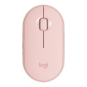 LOGITECH M350S Pebble 2 Bluetooth Mouse - TONAL ROSE