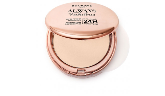 BOURJOIS ALWAYS FABULOUS base de maquillaje en polvos SPF20 #100-Rose Ivory 7 gr