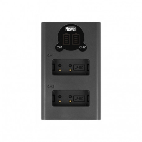 Dual-channel charger set and two LP-E17 rechargeable batteries Newell DL-USB-C for Canon
