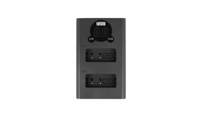 Dual-channel charger set and two LP-E17 rechargeable batteries Newell DL-USB-C for Canon