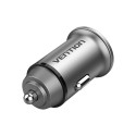 Dual Port Car Charger Vention FFEH0 USB A+A(30|30) Gray