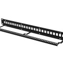 PATCH PANEL BLANK 24 PORT 1U FOR KEYSTONE MODULES BLACK LANBERG