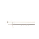 DOUBLE CURT RAIL SET. IVORY D19 240 CM
