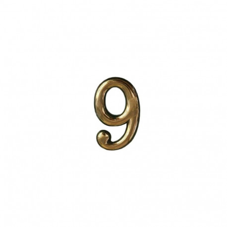 PLASTIC DOOR NUMBER 50 MM CROME P.D