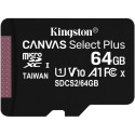 "CARD 64GB Kingston Canvas Select Plus microSDXC 100MB/s +Adapter"