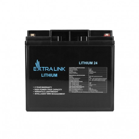 Battery LiFePO4 24AH 12.8V BMS EX.30424