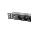 Surge protector Rack PDU 10 inch 1U 3x PL 2m 16A 230V PL black