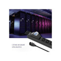 Power strip for RACK 19cali | circuit breaker | 1U | 10A | PDU 8xIEC C13 | 2m