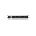 Power strip for RACK 19cali | circuit breaker | 1U | 10A | PDU 8xIEC C13 | 2m