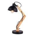 Desk lamp EDM Black Wood Metal 60 W (Ø 16 x 53 cm)