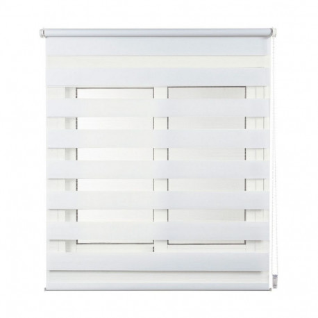 Roller blinds Stor Planet Clip&Fix Night&Day White 150 x 180 cm