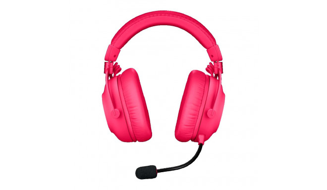 LOGITECH G PRO X2 LIGHTSPEED Wireless Gaming Headset - Blue Mic - MAGENTA
