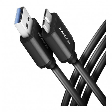 Axagon Data and charging USB 3.2 Gen1 cable length 1 m. 3A. Black.