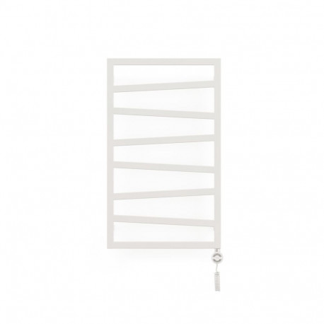TOWEL DRYER ELECT ZIGZAG 500X835 WHITE