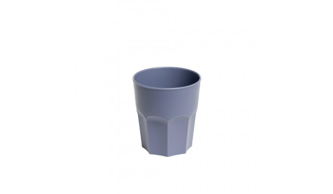 POLYGONS 380 ML PLASTIC CUP BLUE