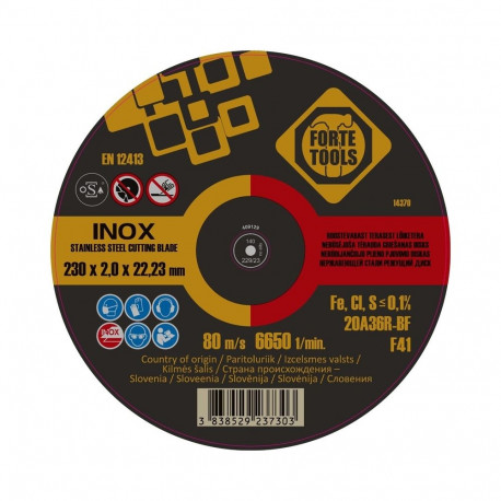 CUTTING DISC FORTE TOOLS 230X2X22.23IN