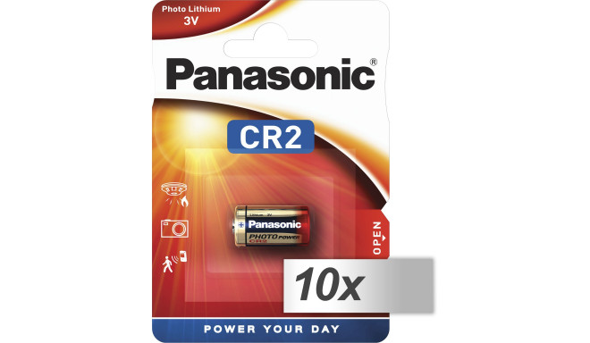 Panasonic battery Photo CR-2 Lithium 10x1pcs