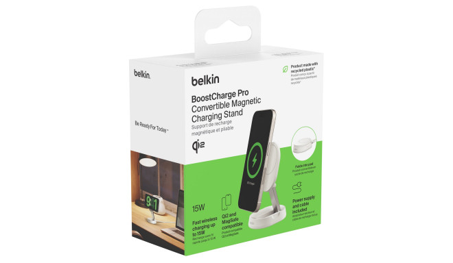 Belkin BOOST Charge Pro Qi2 15W magnetic Charger whi. WIA008vfWH