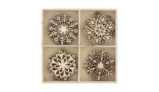 Puidust ornamendid Lumehelbed 20tk