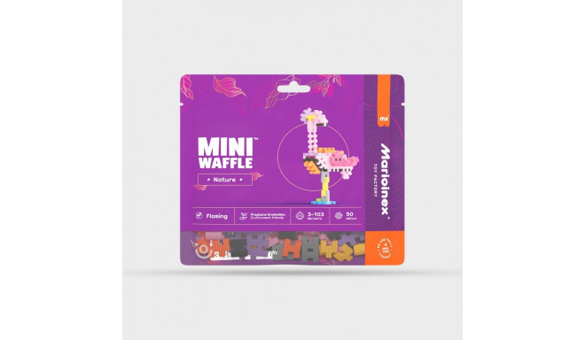 Blocks Mini Waffle Nature - Flamingo 50 pcs